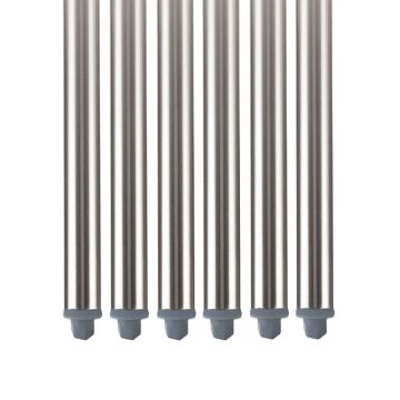 Set Of 6 #201 Stainless Steel Legs For Benches
