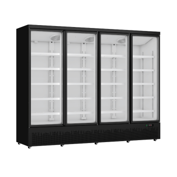 Thermaster Commercial Four Door Supermarket Fridge Black LG-2200BGBM