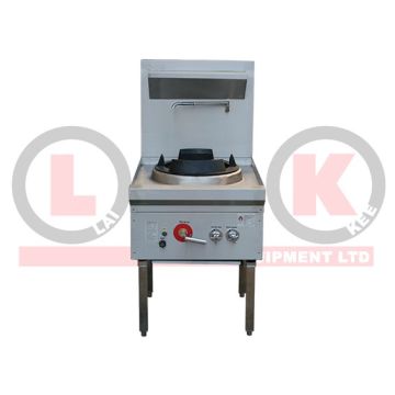 Lkk:1 Burner Waterless Gas Wok Table Chimney - LKK-1BC