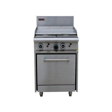 Lkk:600mm Gas Griddle + Std Oven - LKKOB4B+O