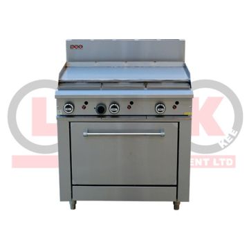 Lkk:900mm Gas Griddle + Std Oven - LKKOB6A+O