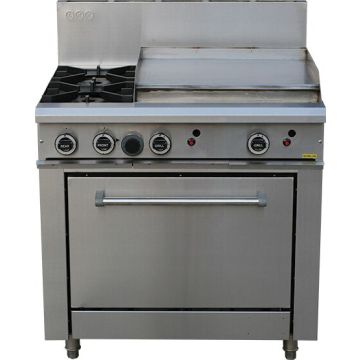 Lkk:2 Gas Open Burners + 600mm Gas Griddle + Std Oven - LKKOB6B+O