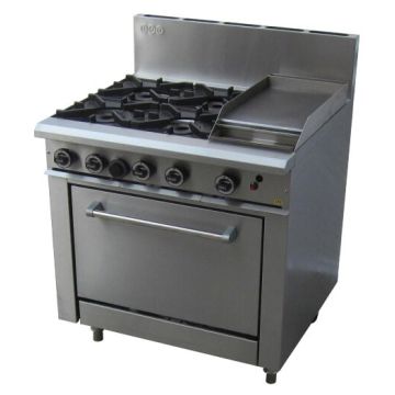 Lkk:4 Open Burner + 300mm Right Griddle + Std Oven - LKKOB6C+O