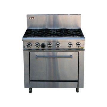 Lkk:6 Open Burner + Static Oven - LKKOB6D+O