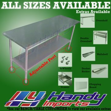 762 X 1219mm Stainless Steel #430 Bench