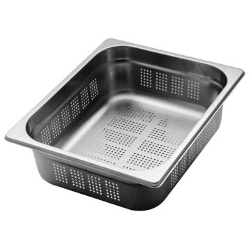 P12065 - 1/2 x 150 mm Perforated Gastronorm Pan Gn Bain Marie Tray