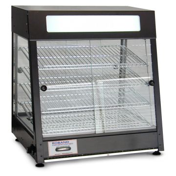 Roband Pie Warmer & Merchandiser 60 Pies, Doors Both Sides PM60G