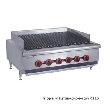 QR-36ELPG LPG Gas 6 Burner Char Grill Top