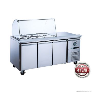 XTHP3100SALGC Three Door Deluxe Salad Bar