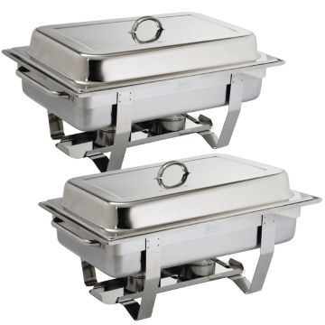Olympia (Pack of 2) Milan Chafing Dish Twin Pack S300