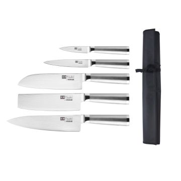 Vogue Tsuki 5 Piece Series 8 Knife Set and Wallet SA459