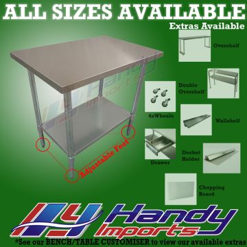 610 X 762mm Stainless Steel #430 Bench