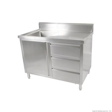 Cabinetd With Left Sink SC-6-1200L-H