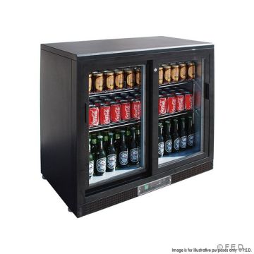 SC248SD Double Sliding Door Drink Cooler