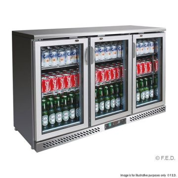 SC316SG Three Door Ss Drink Cooler