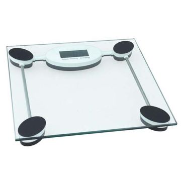 Clear Glass Digital Automatic Bathroom Home Body Weighing Scale