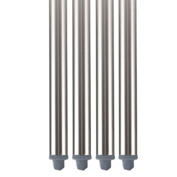 Set Of 4 Galvanized Steel Legs For Benches