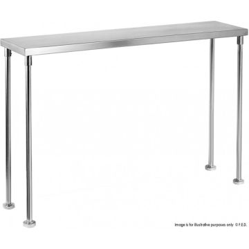 Fed Single Tier Workbench Overshelf 450mm High - WBO1-1800