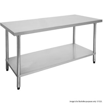 Fed Economic 304 Grade Stainless Steel Tables 600 Deep 2100-6-WB