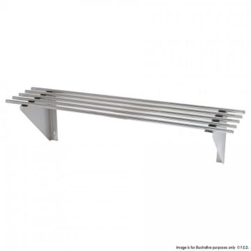 Fed Stainless Steel Pipe Wallshelf - 0900-WSP1