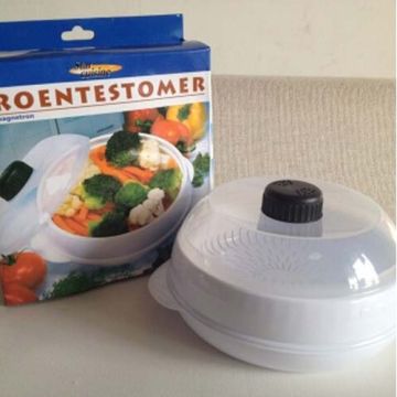 Handy Easy 2 Tier Gourmet Microwave Steamer Pressure Food Cooker