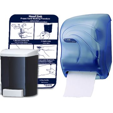 San Jamar T1430Tbl Hand Washing Station Combo
