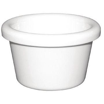 Kristallon (Pack of 12) Melamine Plain Ramekins White 63.5mm T557