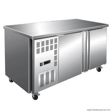 Stainless Steel Double Door Workbench Fridge - TL1500TN