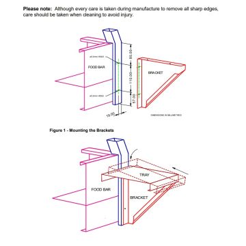 Roband Tray Race, Suits 4 Pan Size Foodbars, Double Row TR22