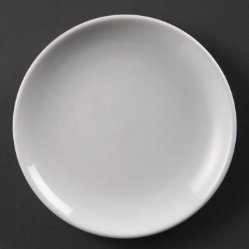 Olympia (Pack of 12) Whiteware Coupe Plates 180mm U076