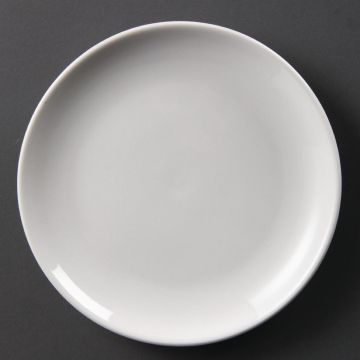 Olympia (Pack of 12) Whiteware Coupe Plates 200mm U077