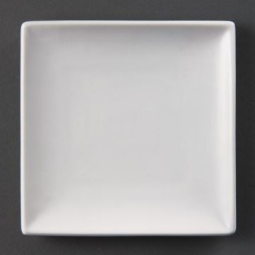 Olympia (Pack of 12) Whiteware Square Plates 140mm U153