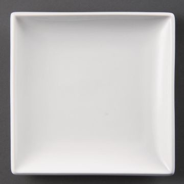 Olympia (Pack of 12) Whiteware Square Plates 180mm U154