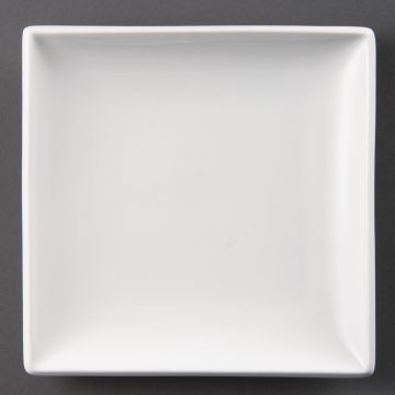 Olympia (Pack of 12) Whiteware Square Plates 240mm U155
