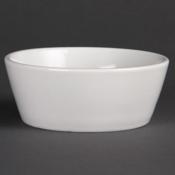 Olympia (Pack of 12) Whiteware Sloping Edge Bowls 120mm U163