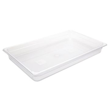 Vogue Polycarbonate 1/1 Gastronorm Container 65mm Clear U224