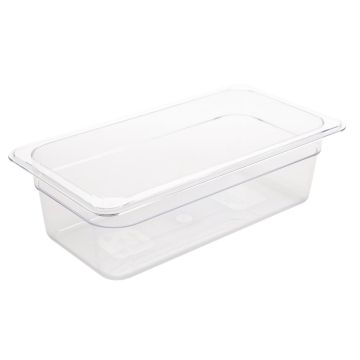 Vogue Polycarbonate 1/3 Gastronorm Container 150mm Clear U234