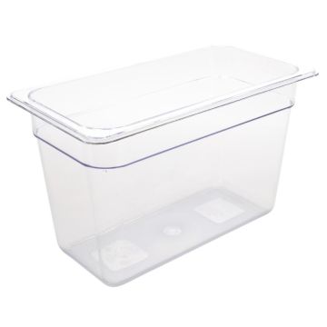 Vogue Polycarbonate 1/3 Gastronorm Container 200mm Clear U235
