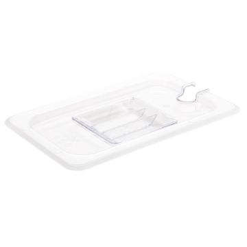 Vogue Polycarbonate 1/4 Gastronorm Lid Notched U253