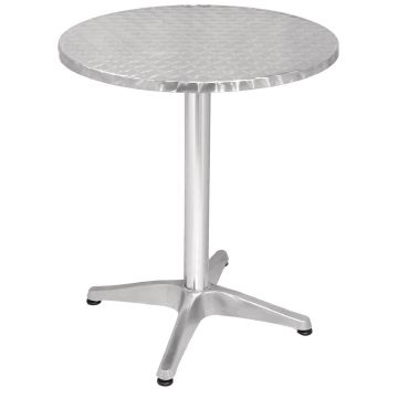 Bolero Round Bistro Table Stainless Steel 600mm U425