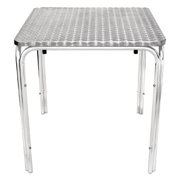 Bolero Square Stacking Table Stainless Steel 700mm U505