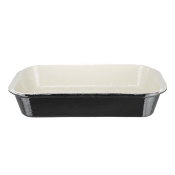 Vogue Black Cast Iron Roasting Dish 5Ltr U572