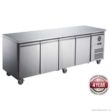 Fed-X S/S Four Door Bench Fridge XUB6C22S4V