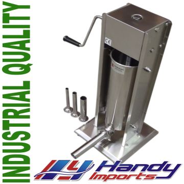 Stainless Steel 7L Sausage Filler 1 SPEED Vertical Stuffer Salami Maker