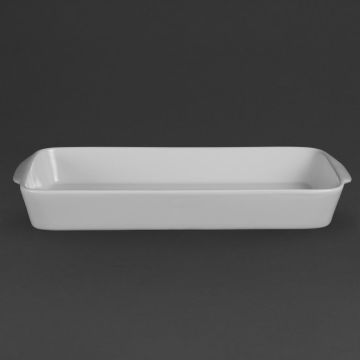 Olympia Whiteware Oblong Roasting Dishes 395 x 219mm (Pack of 6) W417