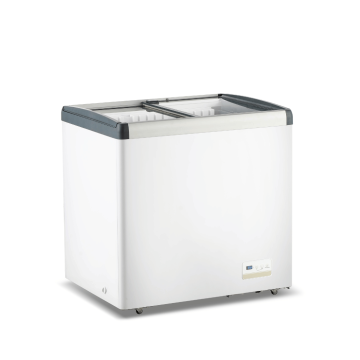 Thermaster Commercial 256L Chest Freezer with Flat Glass Sliding Lids - WD256G