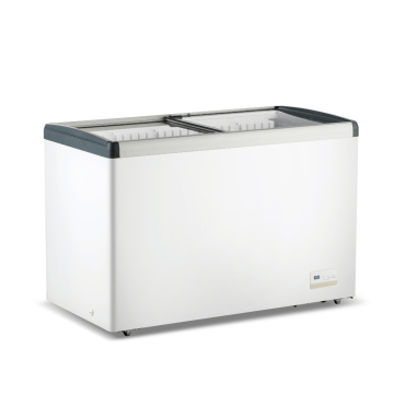 Thermaster Commercial 396L Chest Freezer with Flat Glass Sliding Lids - WD396G