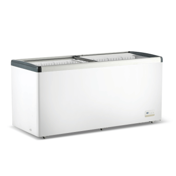 Thermaster Commercial 586L Chest Freezer with Flat Glass Sliding Lids - WD586G