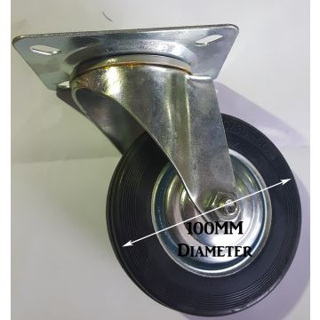 4 X 100mm Heavy Duty Castors 4 Pc Caster Wheels