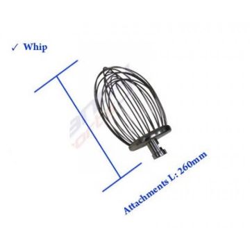Round Whip Attachment For 10L Industrial Food Bread Dough Mixer Grinder